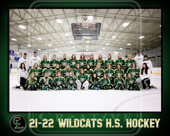 2021-22 CLHS Girls hockey Team Poster